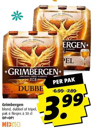 Boni Grimbergen 30cl aanbieding