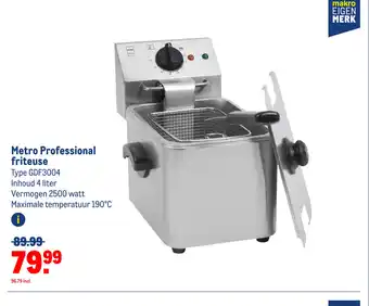 Makro Metro Professional friteuse aanbieding