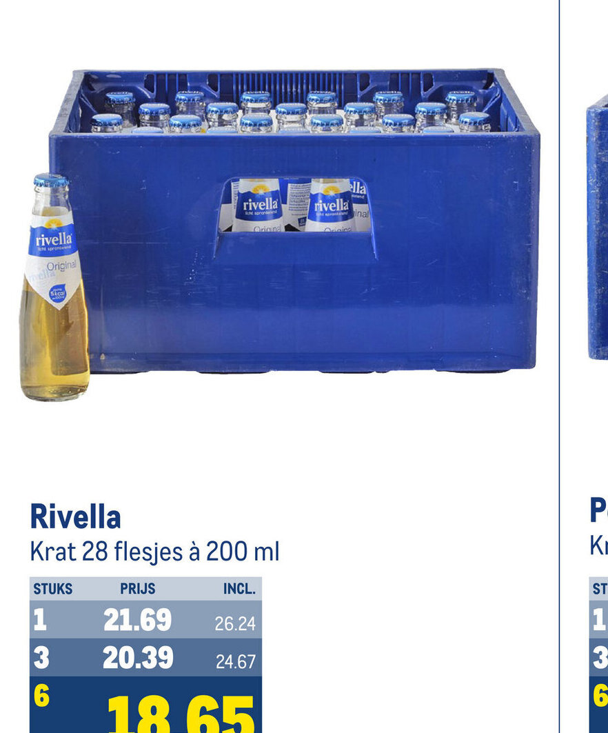 Makro Rivella Krat 28 flesjes à 200 ml aanbieding
