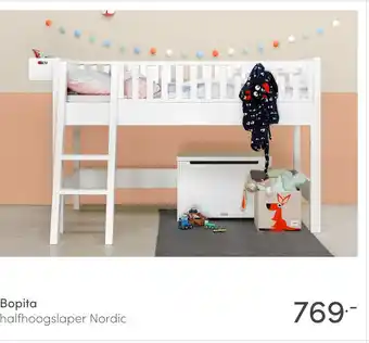 Baby & Tiener Bopita halfhoogslaper Nordic aanbieding