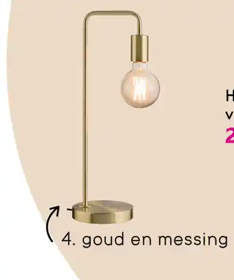 Leen Bakker Goud en messing aanbieding