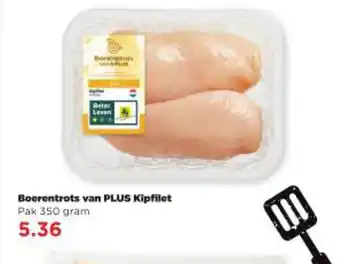 PLUS Boerentrots van PLUS Kipfilet 350 gram aanbieding