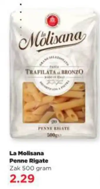 PLUS La Molisana Penne Rigate Zak 500 gram aanbieding