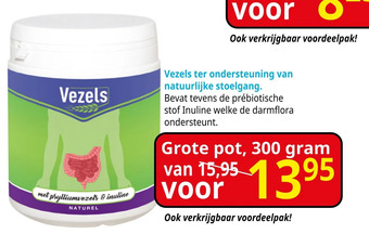 Gezondheidswinkel Libra Vezels ter ondersteuning van natuurlijke stoelgang. aanbieding