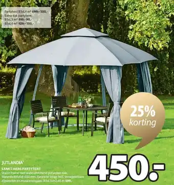 Jysk Jutlandia sankt hans partytent aanbieding