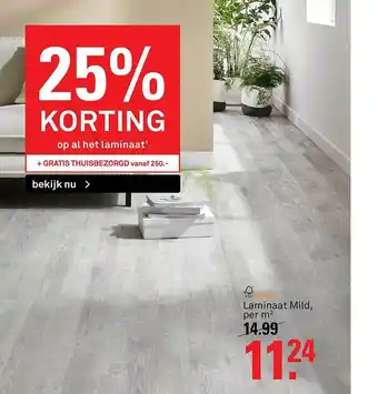 Karwei Laminaat Mild 25% Korting aanbieding