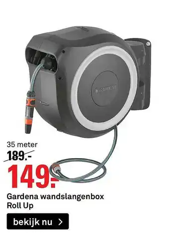 Karwei Gardena Wandslangenbox Roll Up aanbieding