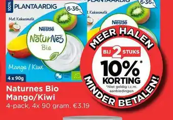 Vomar Voordeelmarkt Naturnes Bio Mango-Kiwi Bij 2 Stuks 10% Korting aanbieding