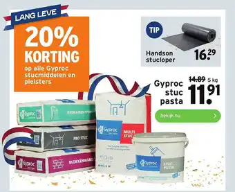 GAMMA Gyproc Stuc Pasta 20% Korting aanbieding