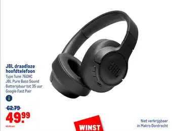 Makro JBL draadloze hoofdtelefoon Type Tune 760NC aanbieding
