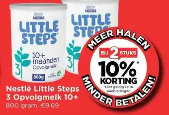 Vomar Voordeelmarkt Nestlé Little Steps 3 Opvolgmelk 10+Bij 2 Stuks 10% Korting aanbieding