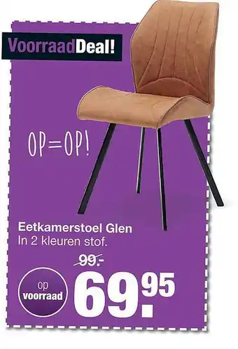 Budget Home Store Eetkamerstoel Glen aanbieding