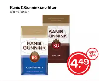 Spar Kanis & Gunnink snelfilter alle varianten aanbieding