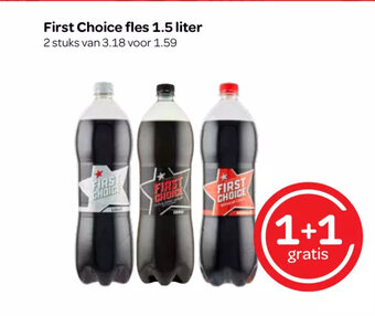 Spar First Choice fles 1.5 liter aanbieding
