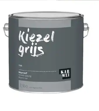 Karwei Kiezel Grijs Muurvert aanbieding