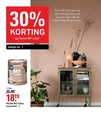 Karwei History MY Color Muurverf 1 Liter aanbieding