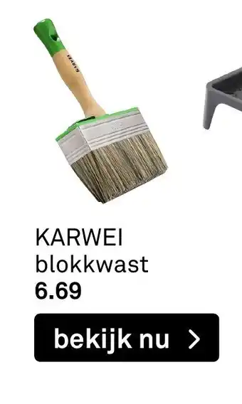 Karwei Blokkwast aanbieding