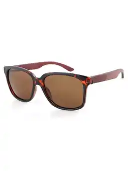 Bol.com Wave hawaii zonnebril whip vierkant uv400 hout bruin aanbieding