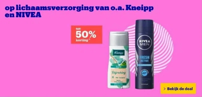 Bol.com Op lichaamsverzorging van o.a. kneipp en nivea aanbieding