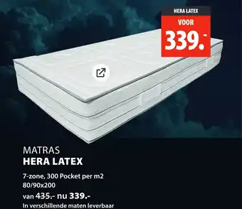 Lion Beddenshop Matras hera latex aanbieding