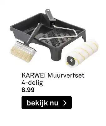 Karwei Muurverfset 4-delig aanbieding