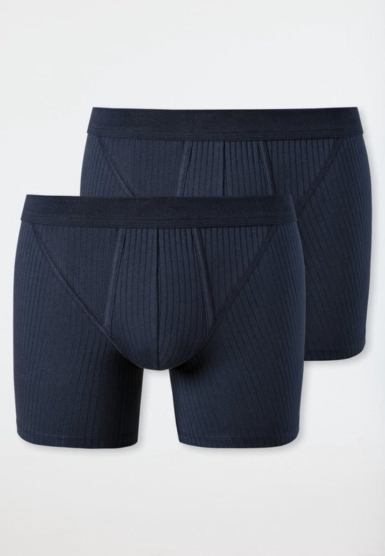 Bol.com Schiesser boxershort boxershort pack blauw - 2 aanbieding