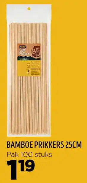 Jumbo BAMBOE PRIKKERS 25CM aanbieding