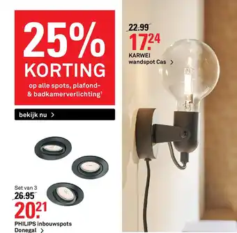 Karwei Wandspot Cas aanbieding