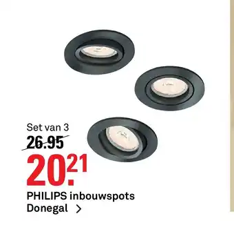 Karwei Philips Inbouwspots Donegal Set Van 3 aanbieding