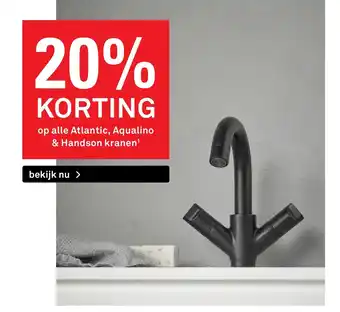 Karwei Op Alle Atlantic, Aqualino & Handson Kranen aanbieding