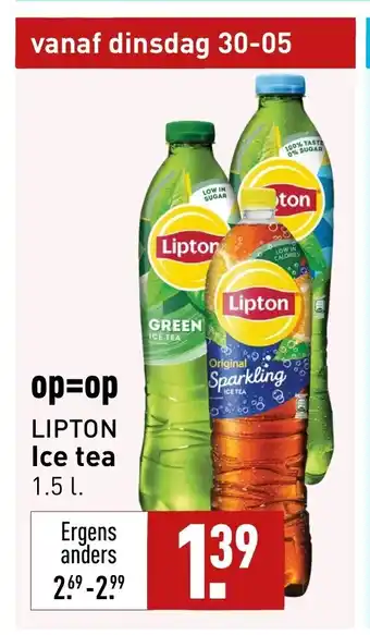 ALDI LIPTON Ice tea 1.5 L aanbieding