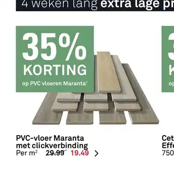 Karwei PVC-Vloer Maranta Met Clickverbinding aanbieding