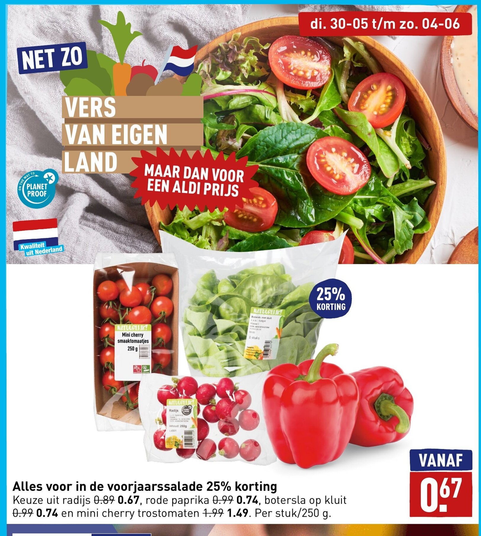 ALDI Alles voor in de voorjaarssalade aanbieding