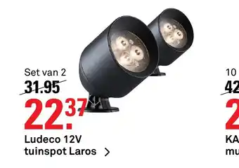 Karwei Ludeco 12V Tuinspot Laros Set Van 2 aanbieding