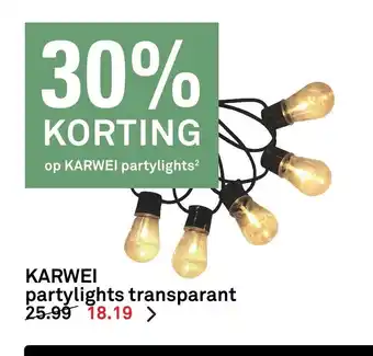 Karwei Partylights Transparant aanbieding