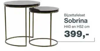 IN.HOUSE Bijzettafelset Sobrina h40 en h52 cm aanbieding