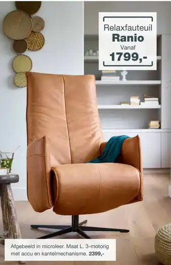 IN.HOUSE Relaxfauteuil Ranio aanbieding