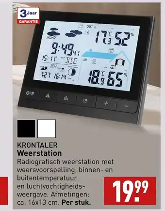 ALDI KRONTALER Weerstation aanbieding