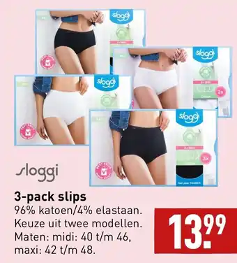 ALDI Sloggi 3-pack slips aanbieding