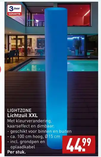 ALDI LIGHTZONE Lichtzuil XXL aanbieding