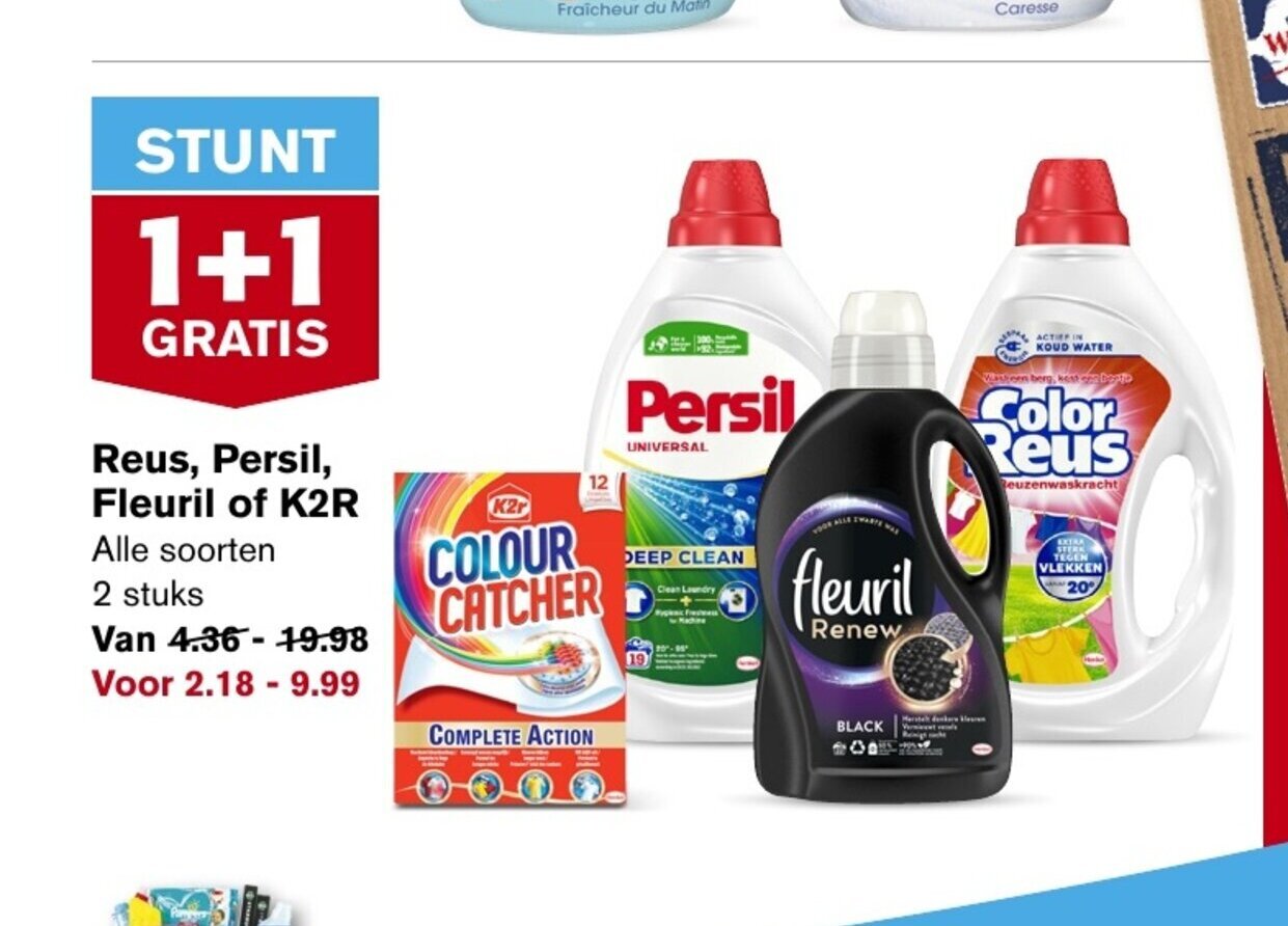 Hoogvliet Reus, Persil, Fleuril of K2R aanbieding