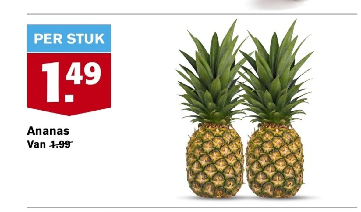 Hoogvliet Ananas aanbieding