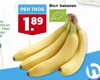 Hoogvliet Bio+ bananen aanbieding