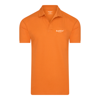 V&D Basic polo heren oranje aanbieding