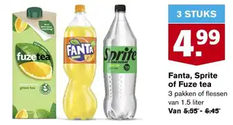 Hoogvliet Fanta, Sprite of Fuze tea aanbieding