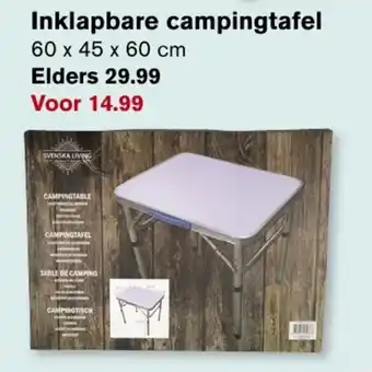 Hoogvliet Inklapbare campingtafel aanbieding