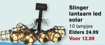 Hoogvliet Slinger lantaarn led solar aanbieding