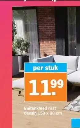 Albert Heijn Buitenkleed met 150 x 90 cm aanbieding