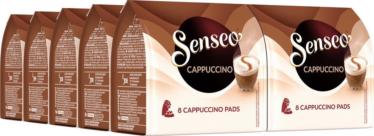 Bol.com Senseo cappuccino koffiepads - 2/9 intensiteit - 10 x 8 pads aanbieding