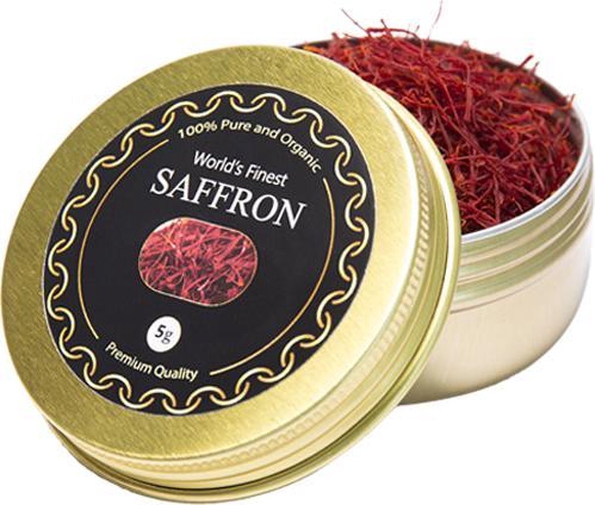 Bol.com 100% pure saffraan van 5 gram | gecertificeerd | premium klasse 1 aanbieding